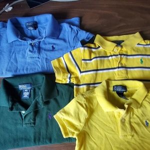 4 Polo collared shirts